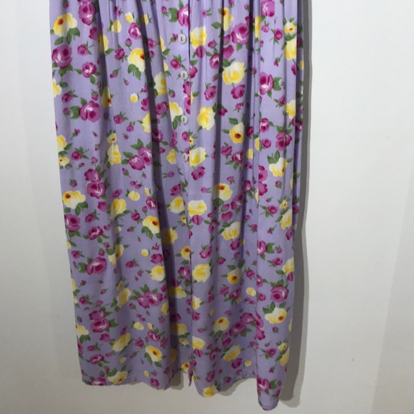 Vintage floral buttons down dress - Picture 3 of 12